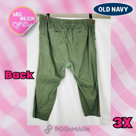 Old Navy Olive Green Work Chino Pants - Plus size 3X - Picture 2 of 3